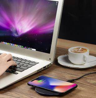 2 x Fast USB Wireless Charger Mobile Phone Chargers Qi-Certified Wireless Charging Pad