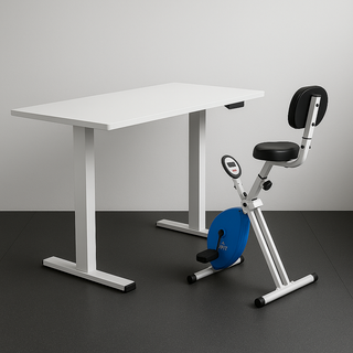 Under Desk Exercise Bikes with Standing Desks
