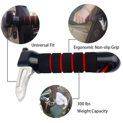 Elderly Mobility Standing Car Aid Bar Exit Stand Support with Integrated LED Torch