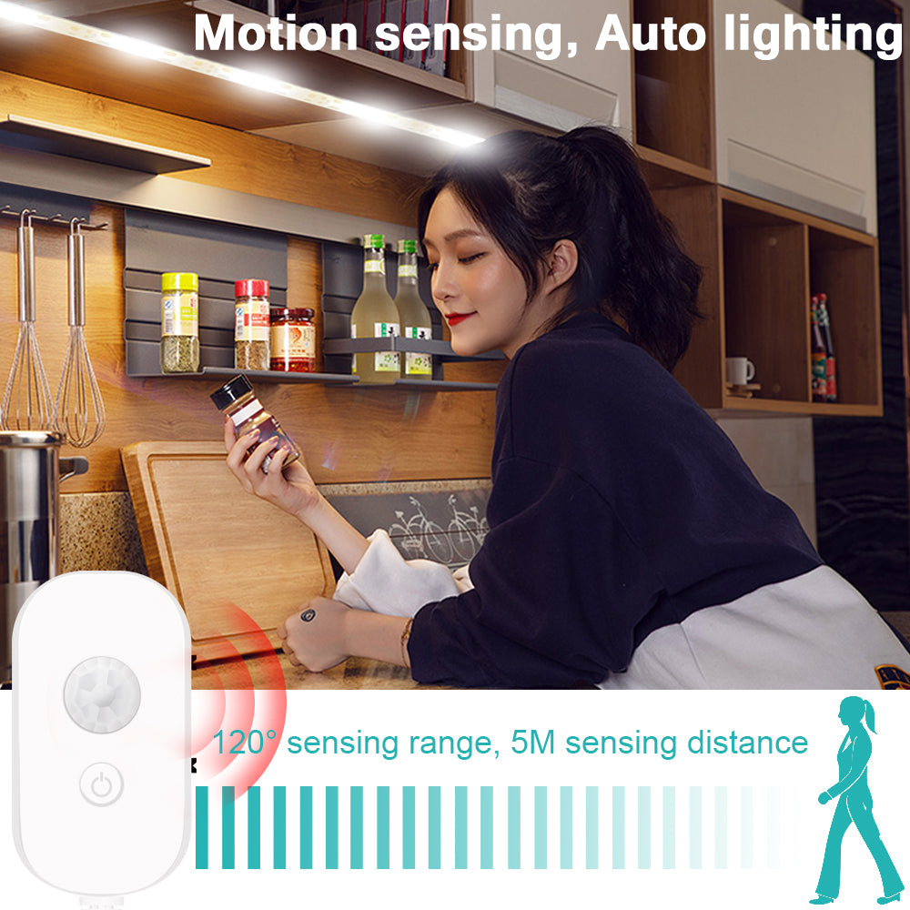 LED Motion Sensor Cabinet Light Bar – Waterproof Soft Glow - Factory Direct Shop