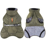 Hooded Pet Winter Jacket Thick and Comfortable Padded Dog Clothes_1