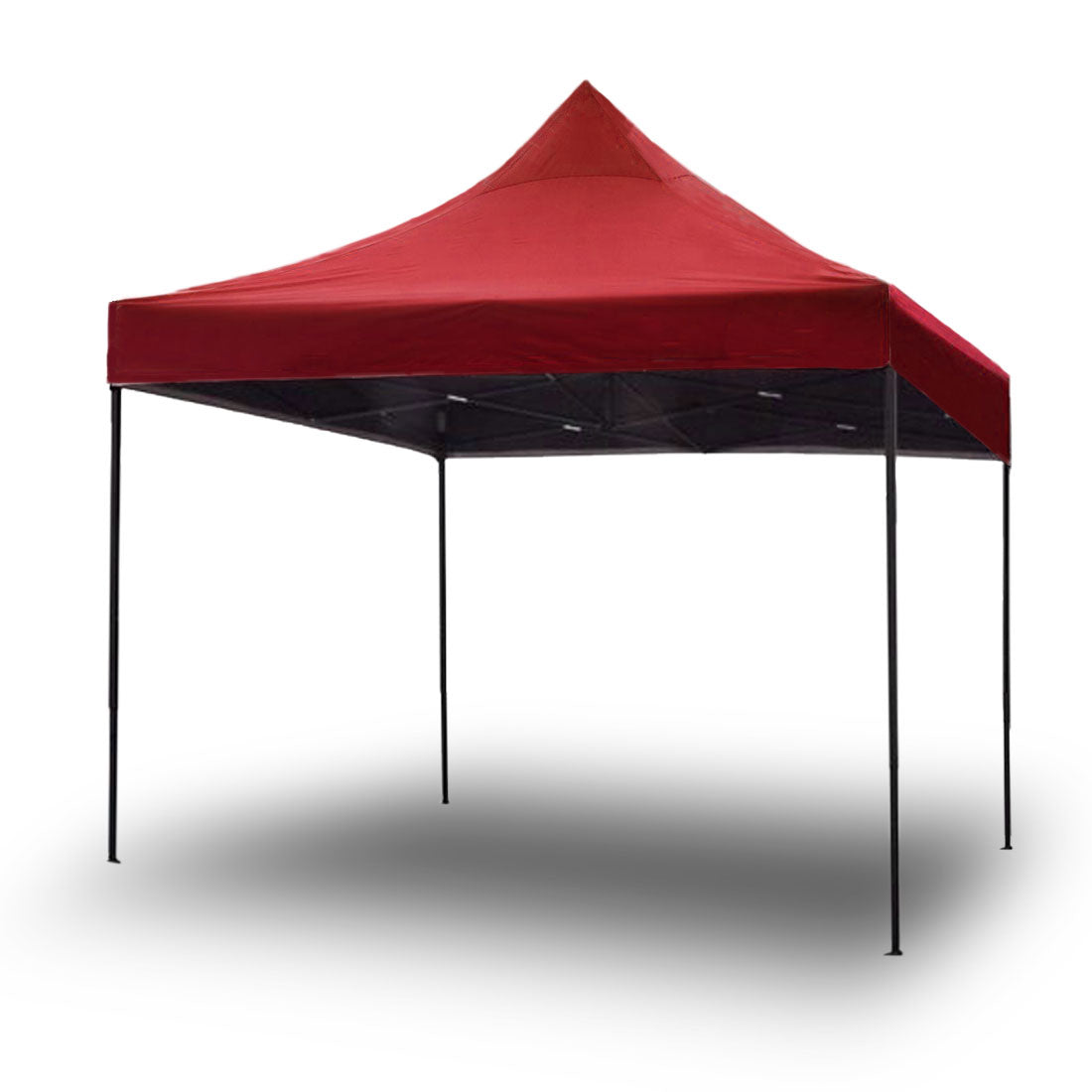 Gazebo Outdoor Tent Folding Marquee Party Camping Market Canopy-Red

Experience the convenience of our 3x3 m Pop Up Gazebo Outdoor Tent Folding Marquee Party Camping Market Canopy-Red at your next sporting event, kids' party, or street stall. Boasting durable PVC material that is 99% UV and water-resistant, this gazebo also features an extra-strong cross-bar steel frame with quick and easy Velcro attachments for effortless setup. With reinforced PVC sewn into peak roof positions, the outer PVC shell can wit