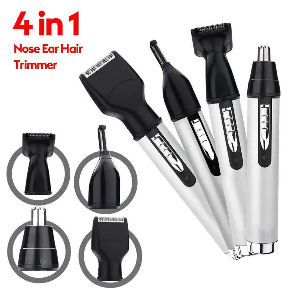 Achieve a Perfectly Groomed Look with Our 4-in-1 Electric Trimmer!

This versatile and convenient grooming set provides everything you need to maintain a clean and polished appearance. The 4-in-1 design tackles unwanted hair from your nose, ears, eyebrows, and facial areas with ease.