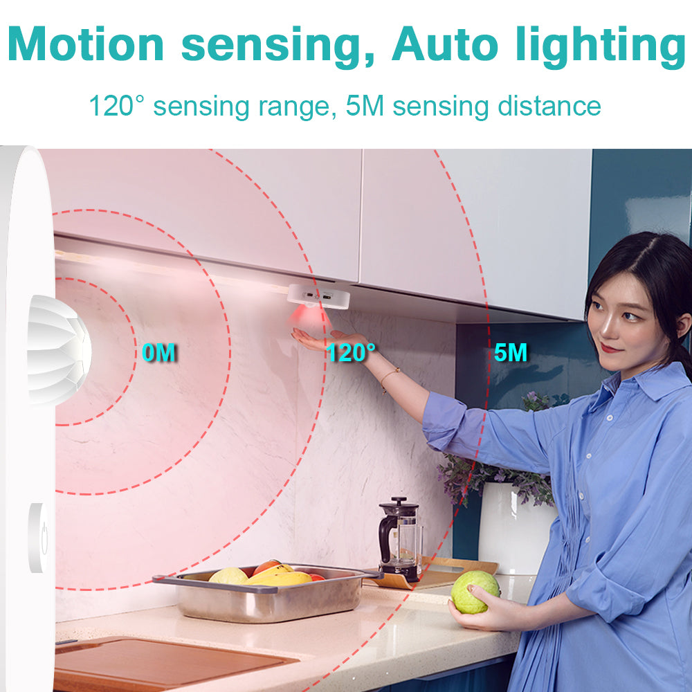 LED Motion Sensor Cabinet Light Bar – Waterproof Soft Glow - Factory Direct Shop
