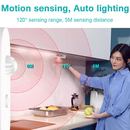 LED Motion Sensor Cabinet Light Bar – Waterproof Soft Glow - Factory Direct Shop