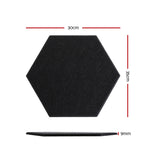 Acoustic Foam by Alpha Soundproof Absorption Panel 12pcs 35x30x0.9cm Black