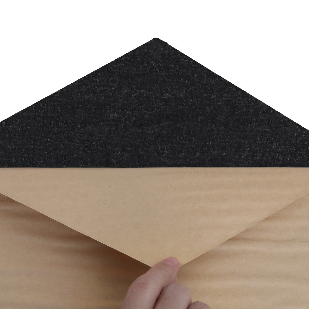 Acoustic Foam by Alpha Soundproof Absorption Panel 12pcs 35x30x0.9cm Black