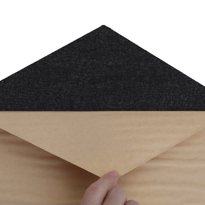 Acoustic Foam by Alpha Soundproof Absorption Panel 12pcs 35x30x0.9cm Black