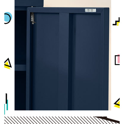 ArtissIn Buffet Sideboard Metal Cabinet - SWEETHEART Blue