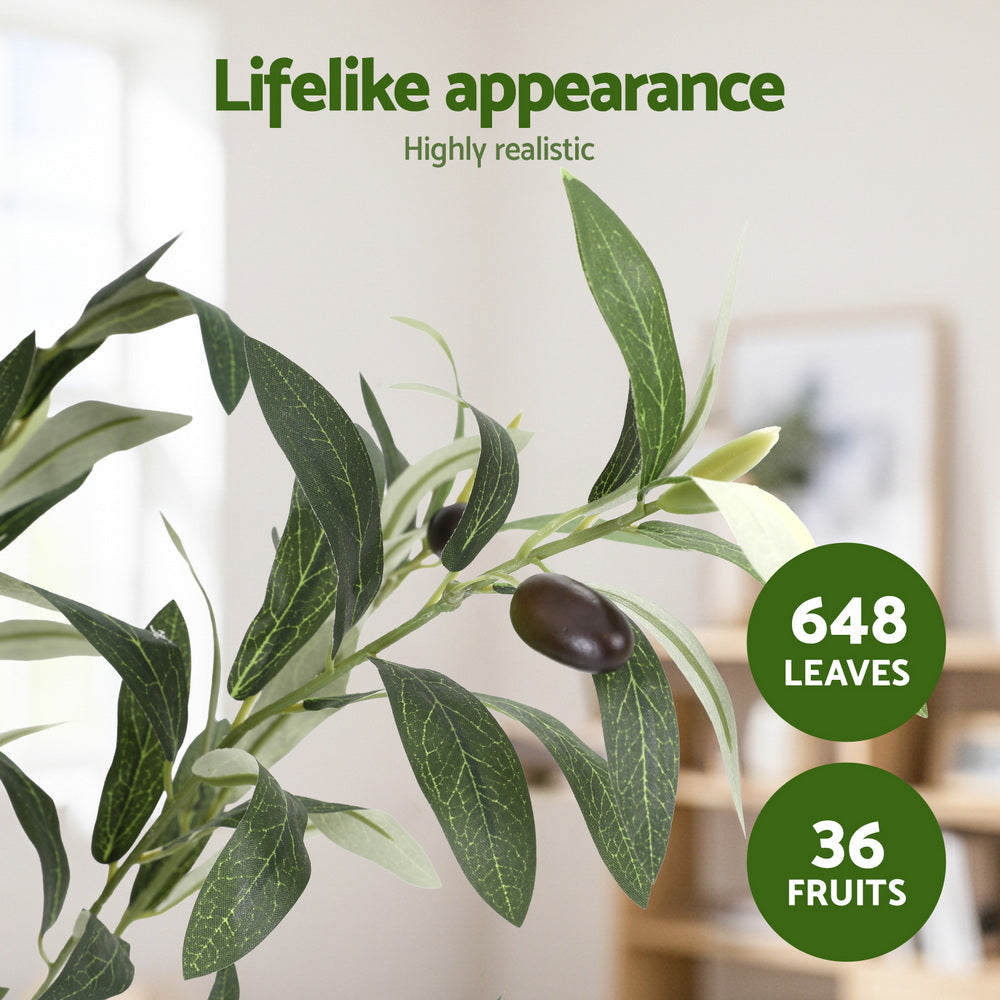 Artiss 155cm Artificial Olive Tree Faux Trees Indoor Decor Artificial Plants Lifelike Plant