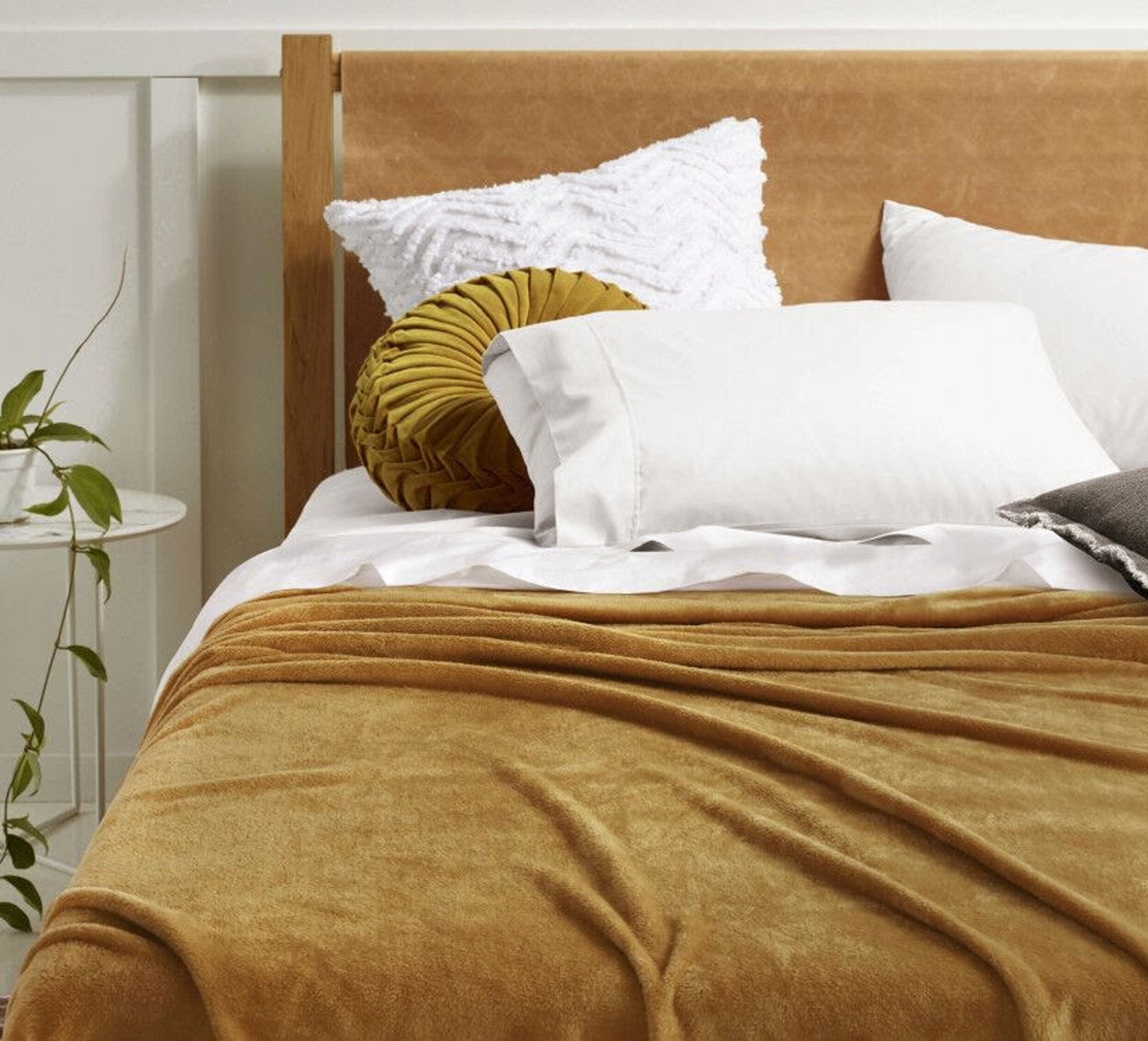 Accessorize Super Soft Blanket Queen/King Gold Harmony

Experience the ultimate comfort with our Accessorize Super Soft Blanket in Queen/King size! Made with luxurious, soft material, this blanket will keep you warm and cozy. The gold harmony design adds a touch of elegance to any room. Get ready to snuggle up and relax in style