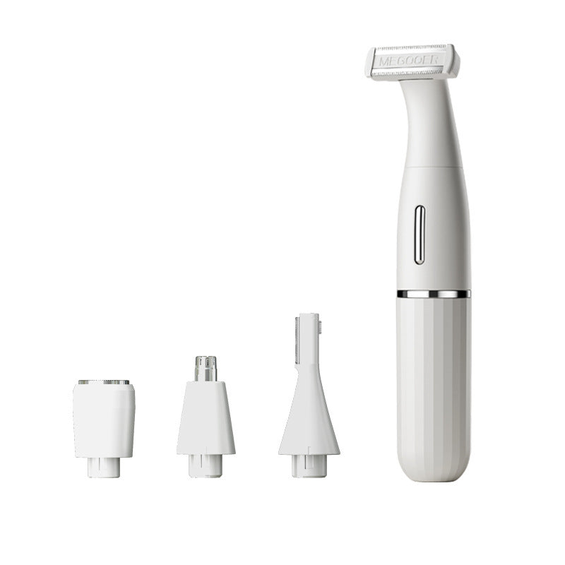 Ultimate Versatility: The 4-in-1 Rechargeable Women's Grooming Kit

Simplify your beauty routine with this all-in-one Multi-purpose Electric Hair Shaver! Designed for total body grooming, this versatile tool eliminates the need for multiple devices. Achieve smooth, flawless skin effortlessly from head to toe with its interchangeable heads, safe operation, and convenient features.