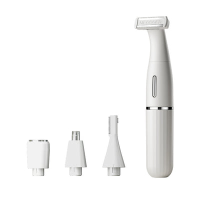 Ultimate Versatility: The 4-in-1 Rechargeable Women's Grooming Kit

Simplify your beauty routine with this all-in-one Multi-purpose Electric Hair Shaver! Designed for total body grooming, this versatile tool eliminates the need for multiple devices. Achieve smooth, flawless skin effortlessly from head to toe with its interchangeable heads, safe operation, and convenient features.