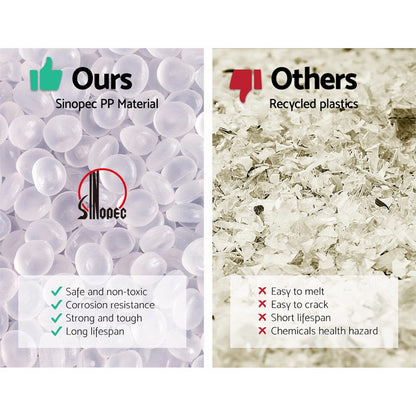 Artiss Dining Chairs Set of 4 Fabric Retro Replica DSW