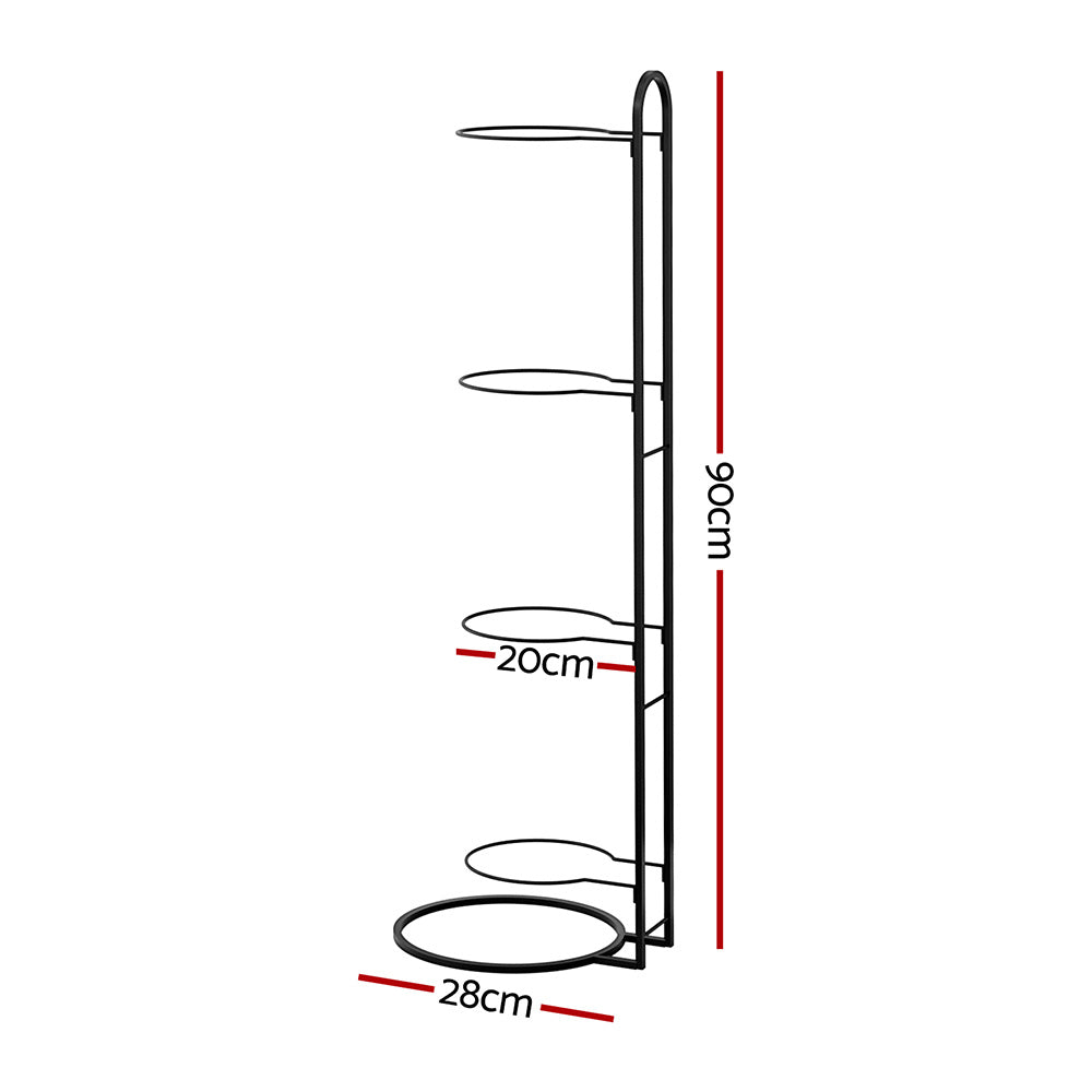 Measurement chart of a cylindrical object with dimensions labeled in centimeters.