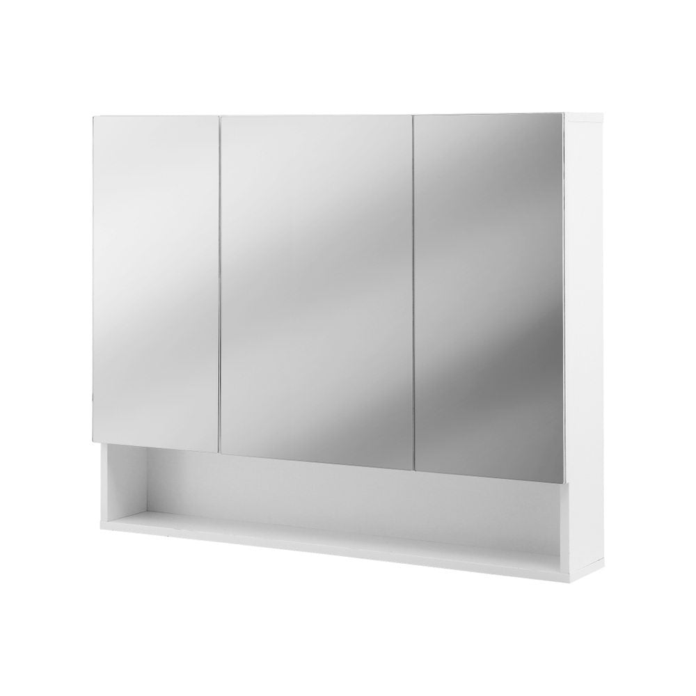 Cefito Bathroom Mirror Cabinet Medicine Adjustable Shelves Wall Hung 900x750mm White
