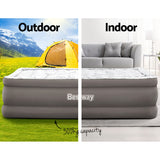 Bestway Air Mattress Queen Inflatable Bed 56cm Airbed Grey