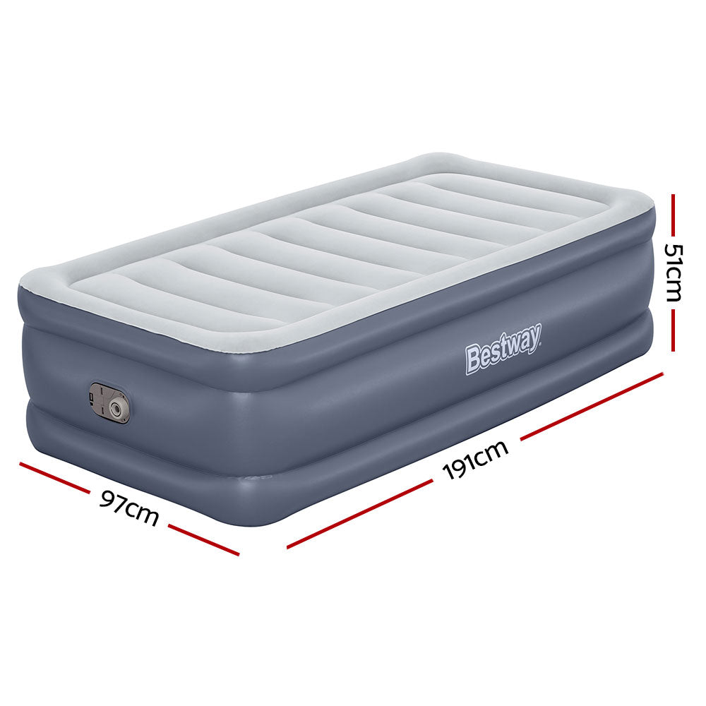 Air Mattress Bestway Single Size 51cm Inflatable