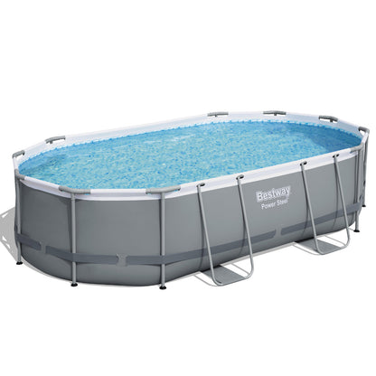 Bestway Power Steel above-ground pool on a white background