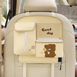 Cute Cartoon Car Backseat Organizer with Multi-Pocket Storage and PP Trash Bin

Keep your car tidy and organized with this adorable Cartoon Car Backseat Organizer! Designed to hang on the back of your car's headrest, this multi-functional storage solution features a cute bear design, multiple pockets for essentials, and a built-in PP trash bin. Perfect for families, road trips, or daily commutes, this organizer ensures all your items are within reach while adding a touch of charm to your car's interior.