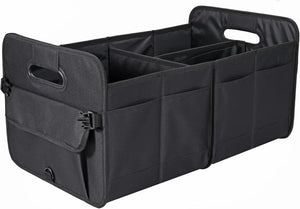 Organizer with Handles, 24x17.6x12.2 in, Collapsible

This large black car Storage Organizer is perfect for keeping your vehicle clean and organized. The 24x17.6x12.2 in size provides ample storage space, while the collapsible design allows for easy storage when not in use. The sturdy handles make it easy to transport items to and from your car.