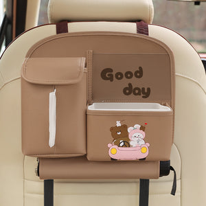 Cute Cartoon Car Backseat Organizer with Multi-Pocket Storage and PP Trash Bin

Keep your car tidy and organized with this adorable Cartoon Car Backseat Organizer! Designed to hang on the back of your car's headrest, this multi-functional storage solution features a cute bear design, multiple pockets for essentials, and a built-in PP trash bin. Perfect for families, road trips, or daily commutes, this organizer ensures all your items are within reach while adding a touch of charm to your car's interior.