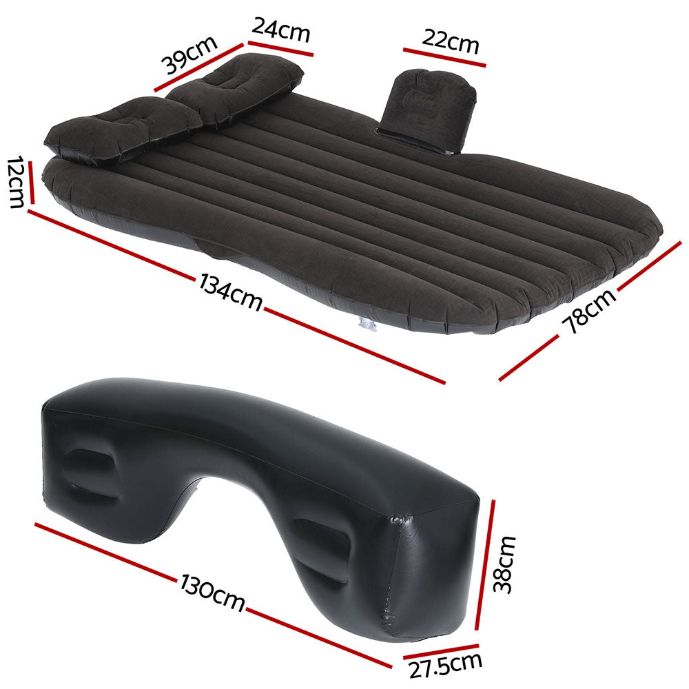 Car Mattress  Inflatable 134x78x12cm-Black