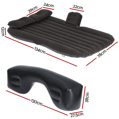 Car Mattress  Inflatable 134x78x12cm-Black