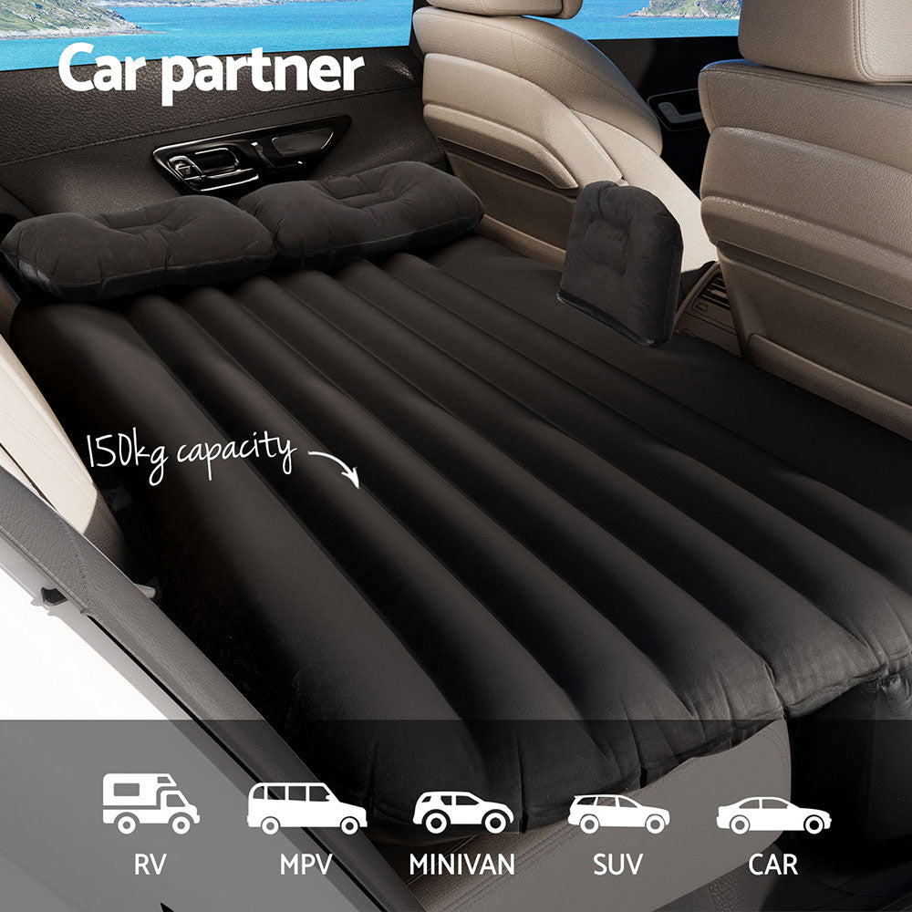 Car Mattress  Inflatable 134x78x12cm-Black