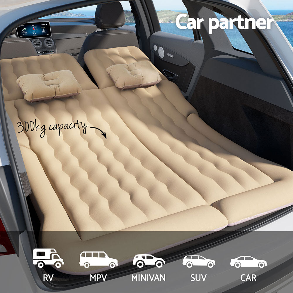 Car Mattress Inflatable 175x130x12cm-Beige