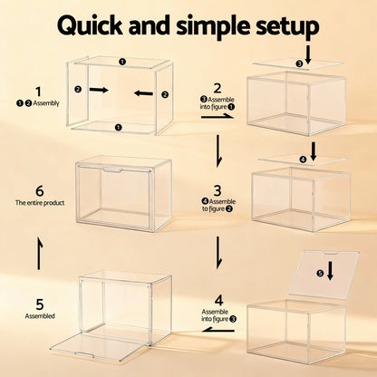 Artiss Clear Acrylic Display Case Dustproof Protection Box For Toys 27CM