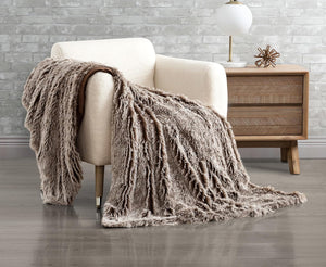 Double-Sided Faux Fur Shaggy Throw Blanket - Chestnut

Indulge in ultimate comfort and luxury with our Double Sided Faux Fur Shaggy Throw Blanket in a rich chestnut color. Made with super soft materials, this blanket is perfect for snuggling up on the couch or adding a touch of elegance to your bed. Relax and feel pampered with every use