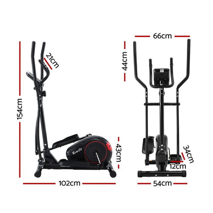Everfit Exercise Bike Elliptical Cross Trainer Home Gym Fitness Machine LCD - Factory Direct Shop