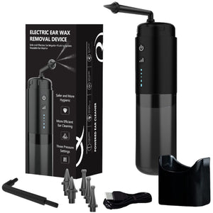Electric Ear Wax Removal Cleaner - Portable Rechargeable Irrigator

The Orku Electric ear wax cleaner gently cleanses the ears without harming the sensitive skin, effectively removing wax, dirt, and debris. Simply fill the basin with warm water, flip the nozzle, and spray. Use this rechargeable ear cleaner exclusively with warm water to avoid dizziness caused by room temperature or cold water. Waterproof rating of IPX6 allows versatile use in the shower or over the sink. The electric ear cleaner features th