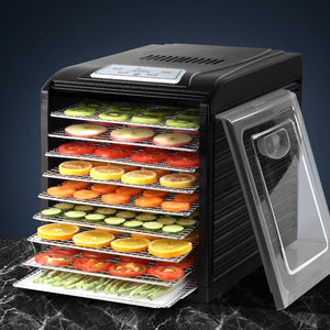Devanti 9 Tray Food Dehydrators Commercial Beef Jerky Maker Fruit Dryer Black