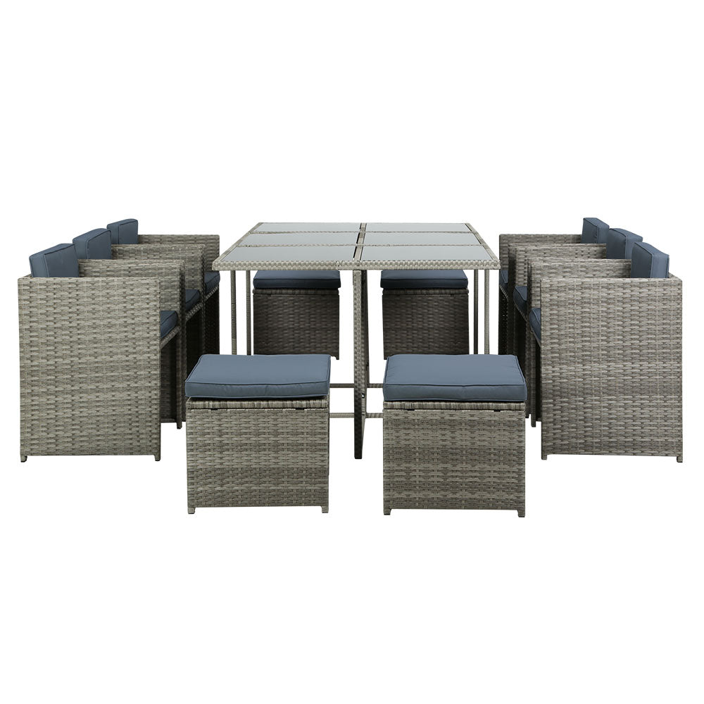 Outdoor Dining Table Set-11- Piece