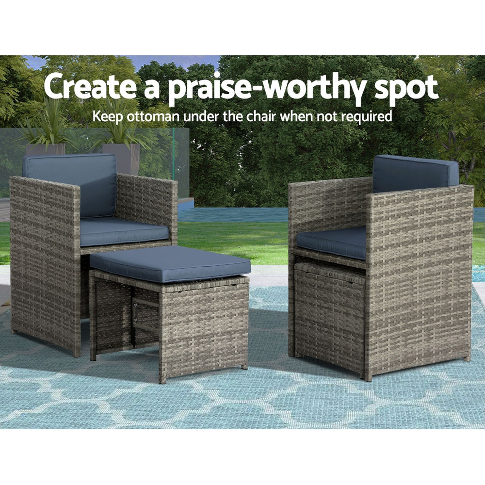 Outdoor Dining Table Set-11- Piece
