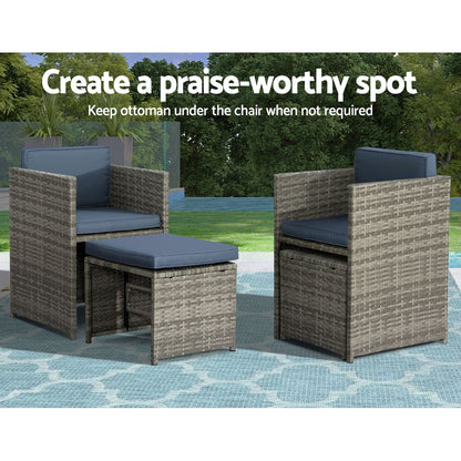 Outdoor Dining Table Set-11- Piece