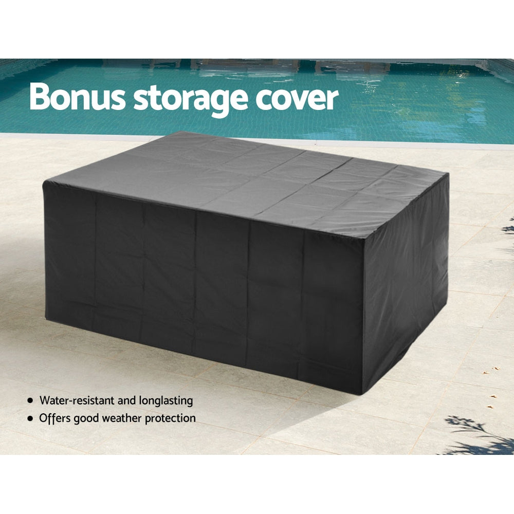 Outdoor Dining Table Set-11- Piece