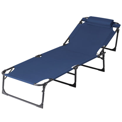 Gardeon Sun Lounger Folding Lounge Beach Chair Patio Outdoor Furniture