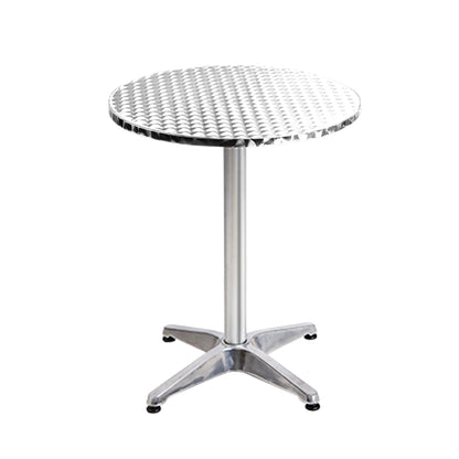 6pcs Outdoor Bar Table Furniture Adjustable Aluminium Cafe Table Round