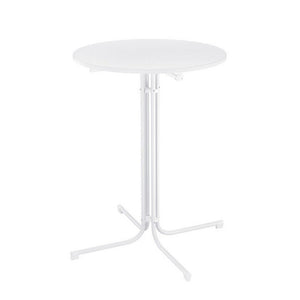 Gardeon Outdoor Bar Table Round Folding Desk Top 109cm Patio Furniture White