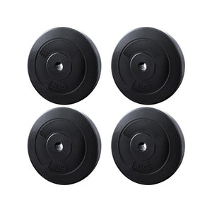Everfit 40kg Barbell Weight Plates Standard Home Gym Press Fitness Exercise