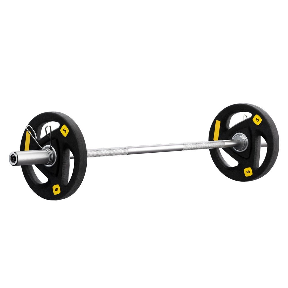 Everfit Barbells Set 16kg 120cm Dumbbells Barbells Plate Weight Lifting Home Gym - Factory Direct Shop