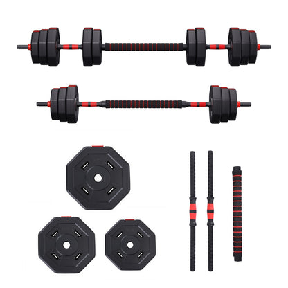 Everfit 40kg Adjustable Dumbbell Barbell Set Weight Plates Home Workout