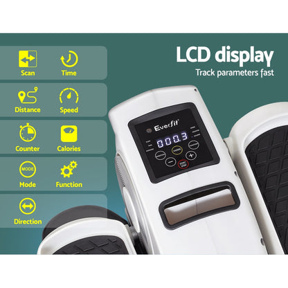 Everfit Mini Exercise Bike Under Desk-White