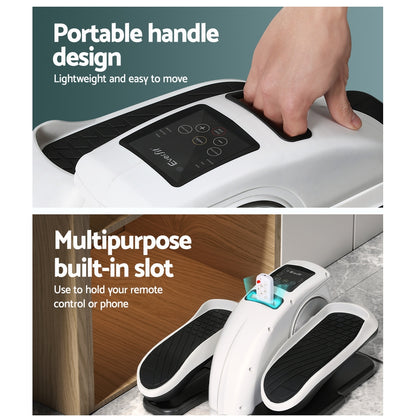 Everfit Mini Exercise Bike Under Desk-White