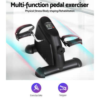 Everfit Mini Exercise Bike Under Desk-Black