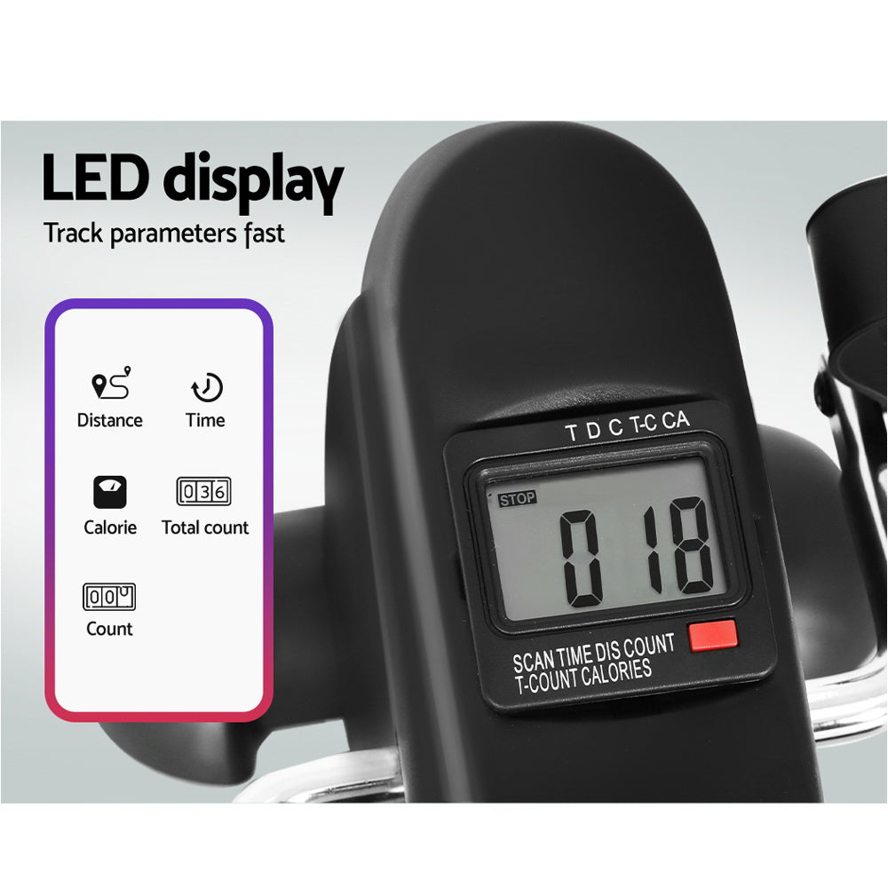 Everfit Mini Exercise Bike Under Desk-Black