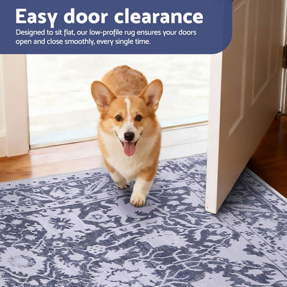 Artiss Floor Rug 120x170cm Soft Velvet Washable Modern Area Rug Floor Carpet Mat